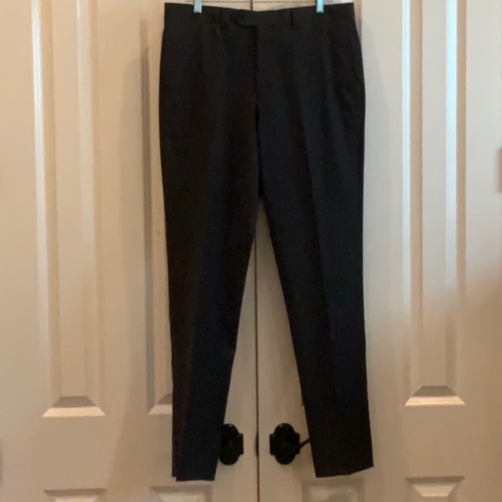 Brooks Brothers Charcoal Dress Pants Classic Straight-Leg